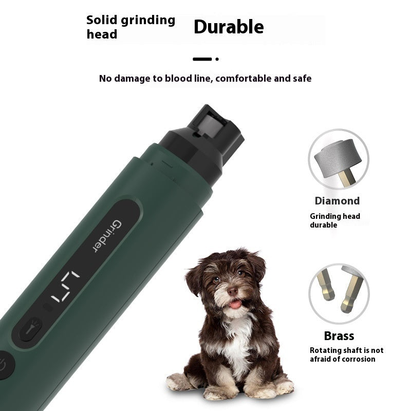 Dog Nail Grinder Electric Pet Nail Trimmers Rechargeable Cat Nail