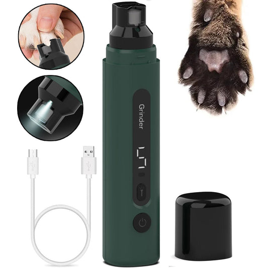 Dog Nail Grinder Electric Pet Nail Trimmers Rechargeable Cat Nail