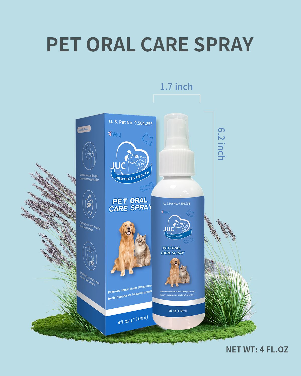 Dog Breath Freshener for Dogs & Cats Teeth Cleaning Spray