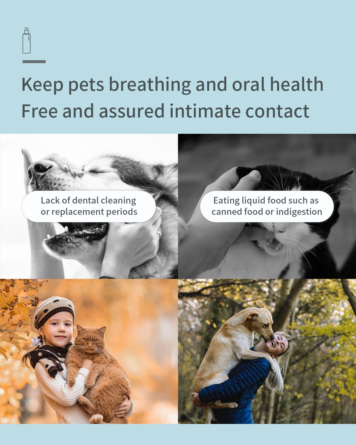 Dog Breath Freshener for Dogs & Cats Teeth Cleaning Spray