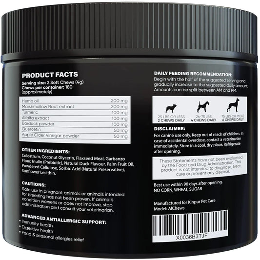 Aller-Ease Dog Chews with Omega & Probiotics