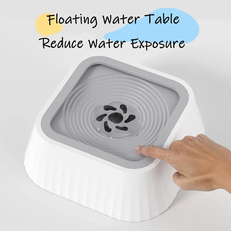 Pets Dog Cat Bowl Floating Bowl Water Drinker Not Wet Mouth Splash