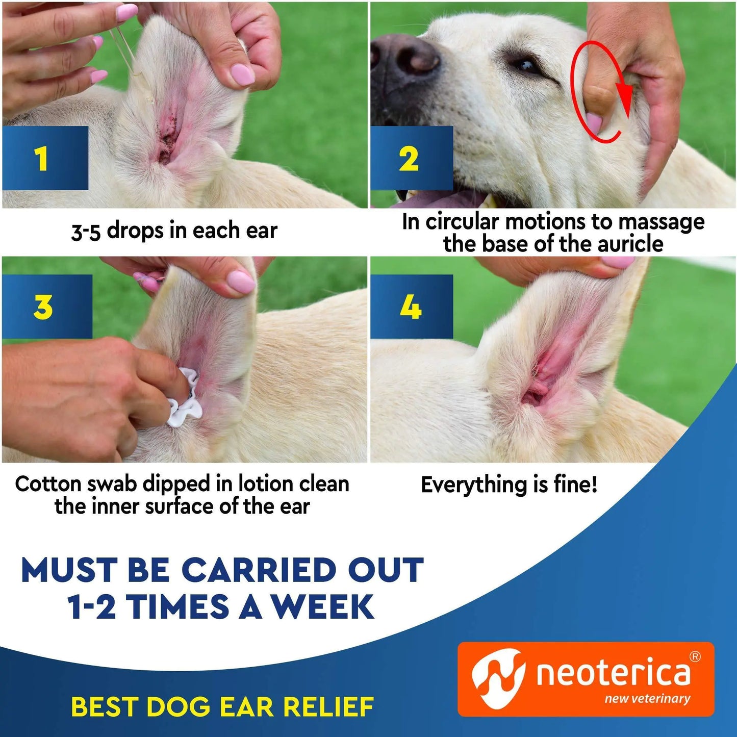 Pet Ear Health Solution for Itch & Infections